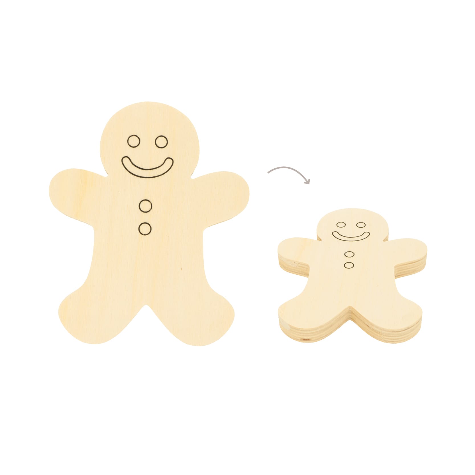 Houten gingerbread silhouette  - Artemio - Afbeelding 1
