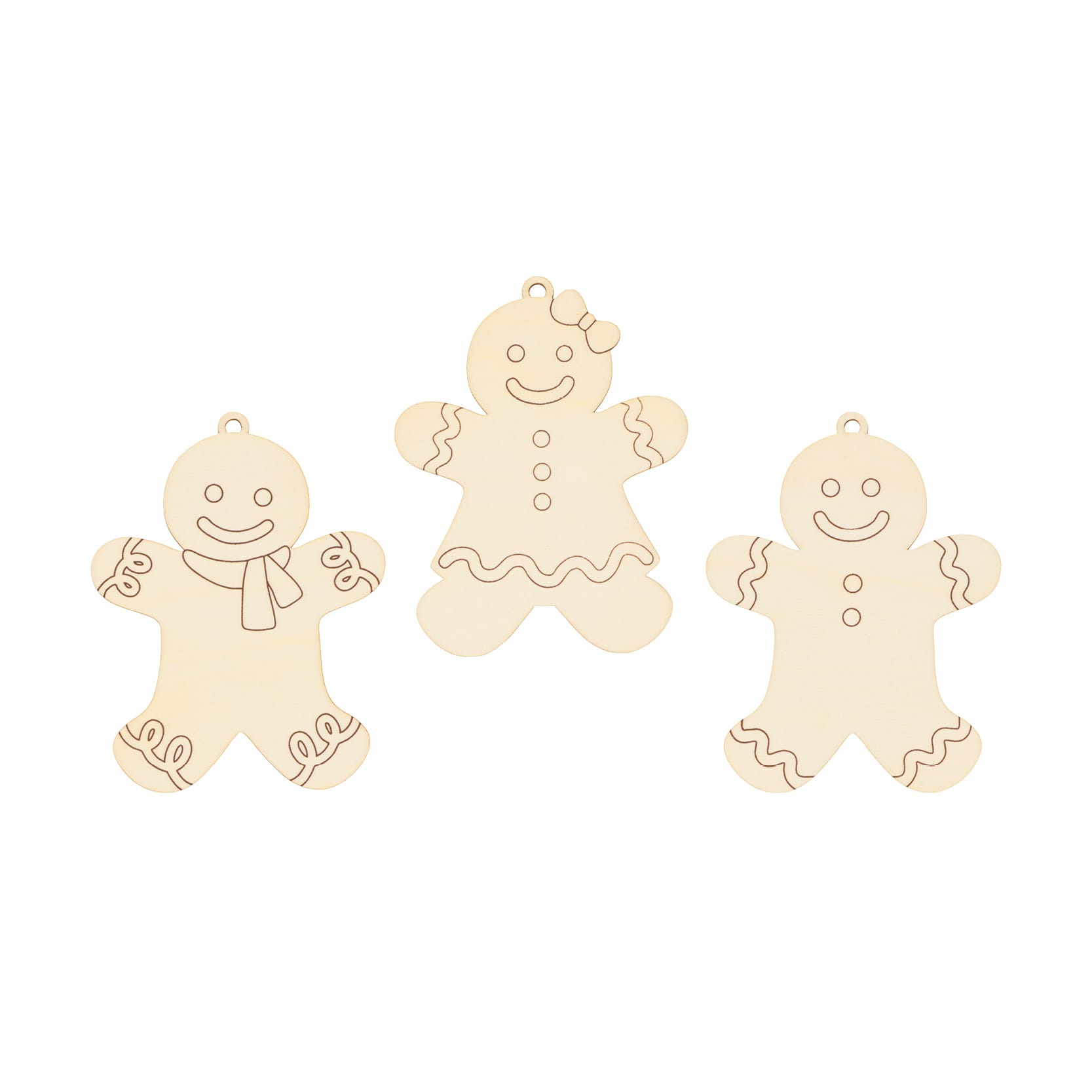3 houten silhouetten - Artemio - Afbeelding 1