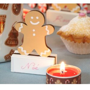 6 porte-noms en bois Noël - Artemio – Image 2