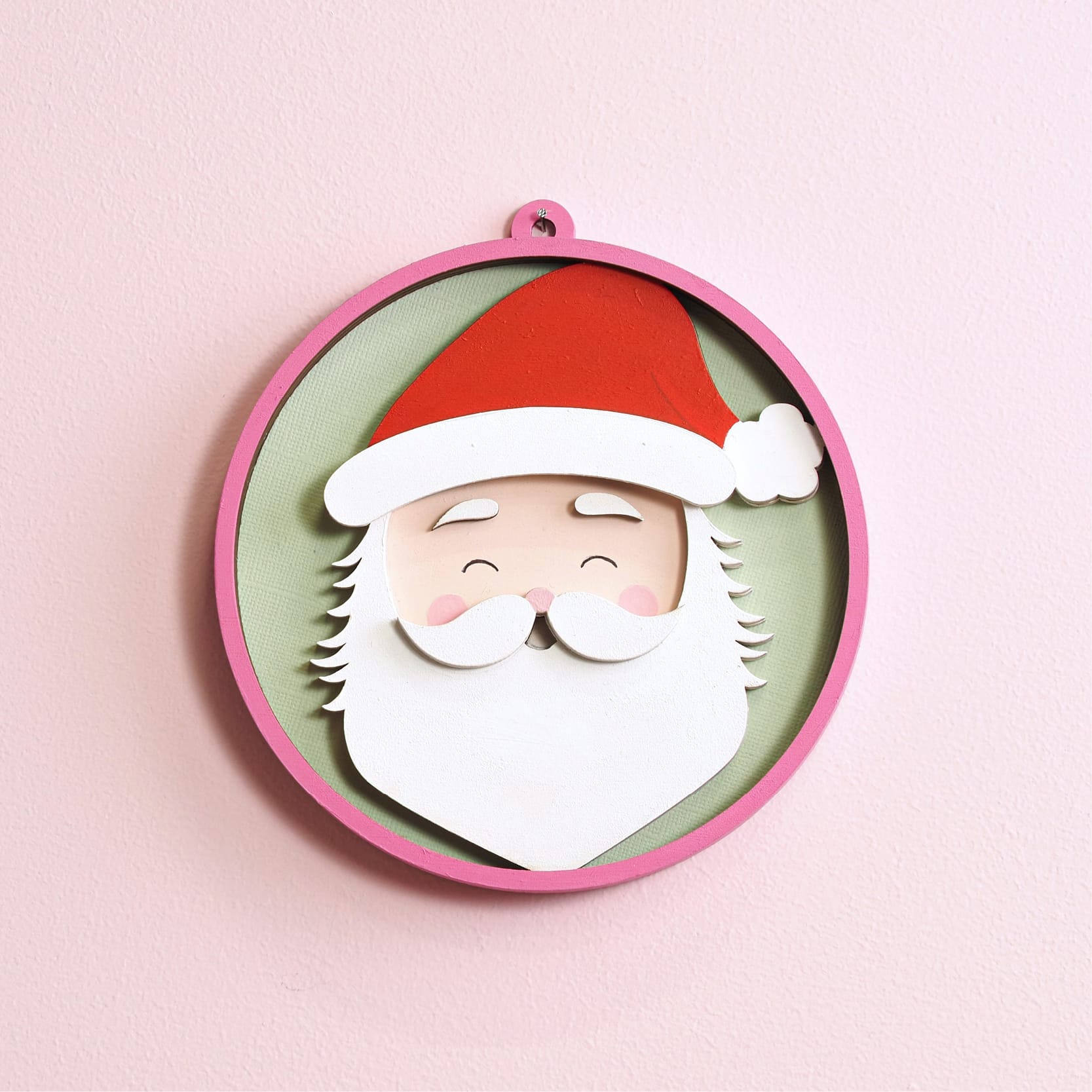 5 houten silhouetten Kerstman - Artemio - Afbeelding 2