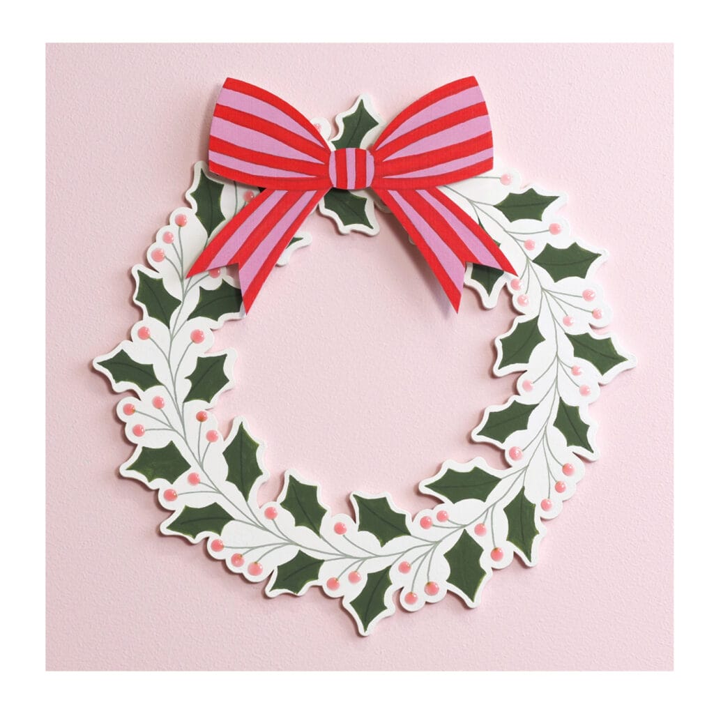 Silhouettes en bois couronne 30 cm - Artemio