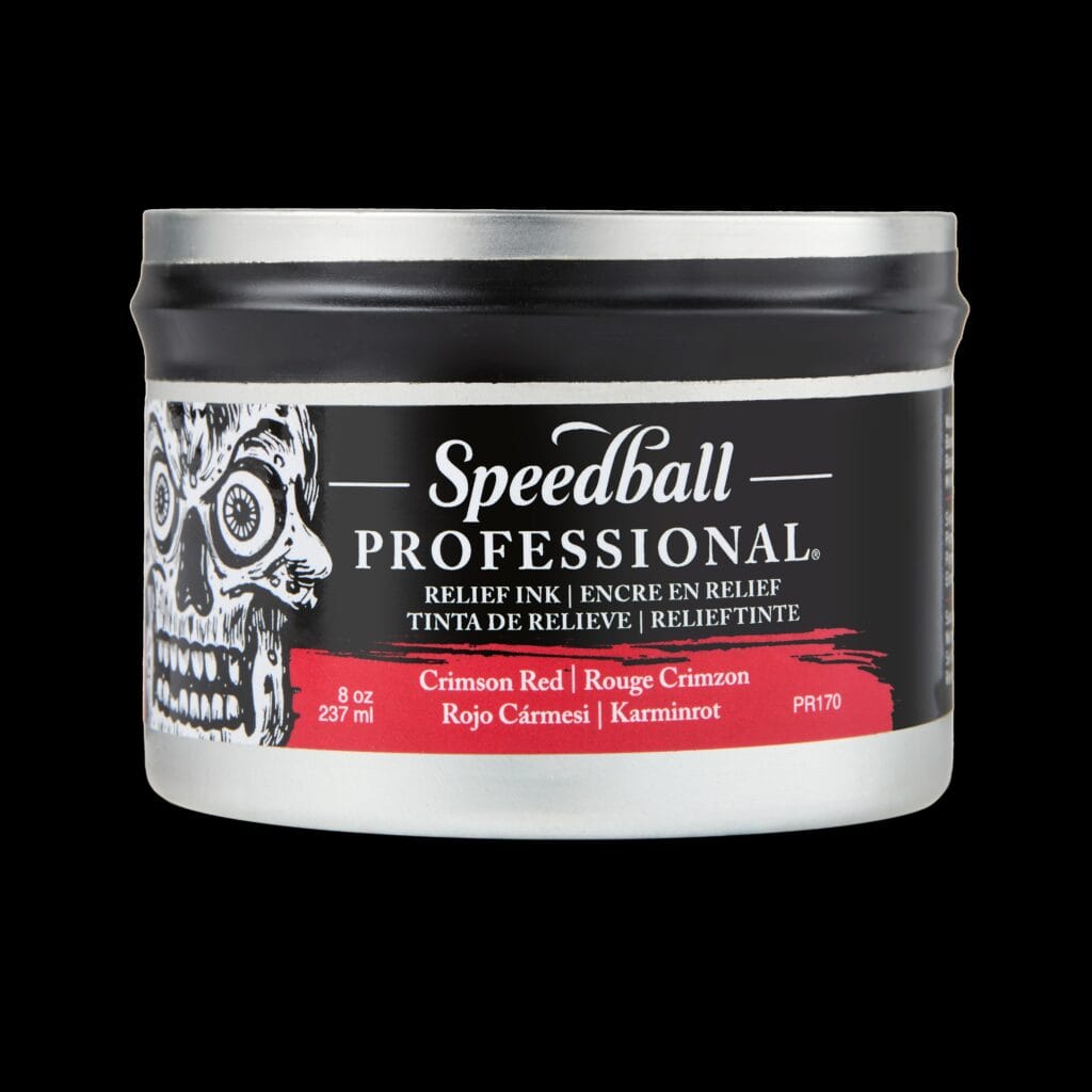 Professional Crimson Red relief ink - Speedball
