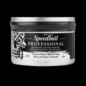 Professional Titanium White relief ink - Speedball