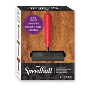 Hard rubber craft brayer - Speedball