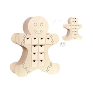 Calendrier de l'Avent gingerbread 33x40x11 cm - Artemio – Image 1