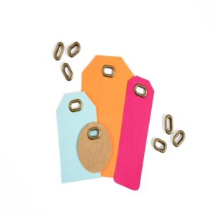 50 copper oval eyelets - We R – Image 2