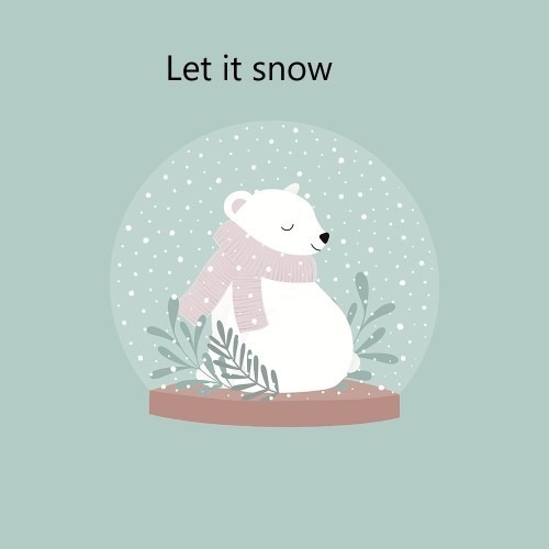 Scrapbooking en home deco collectie Let it snow