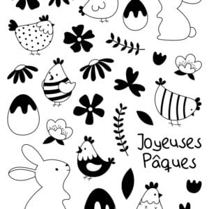 Tampons transparents Joyeuses Pâques - 14x18 cm - Artemio