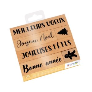 Tampons Noël en bois - Artemio