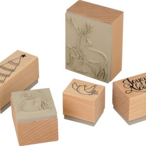 Coffret tampons en bois colombe - Artemio
