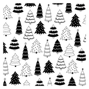 Tampon transparent sapins 13x13 cm - Artemio