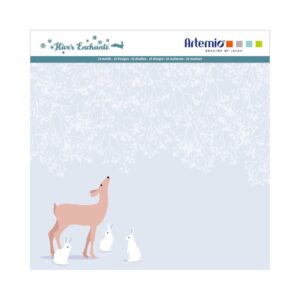 Bloc 10 feuilles hiver enchanté 30x30 cm - Artemio