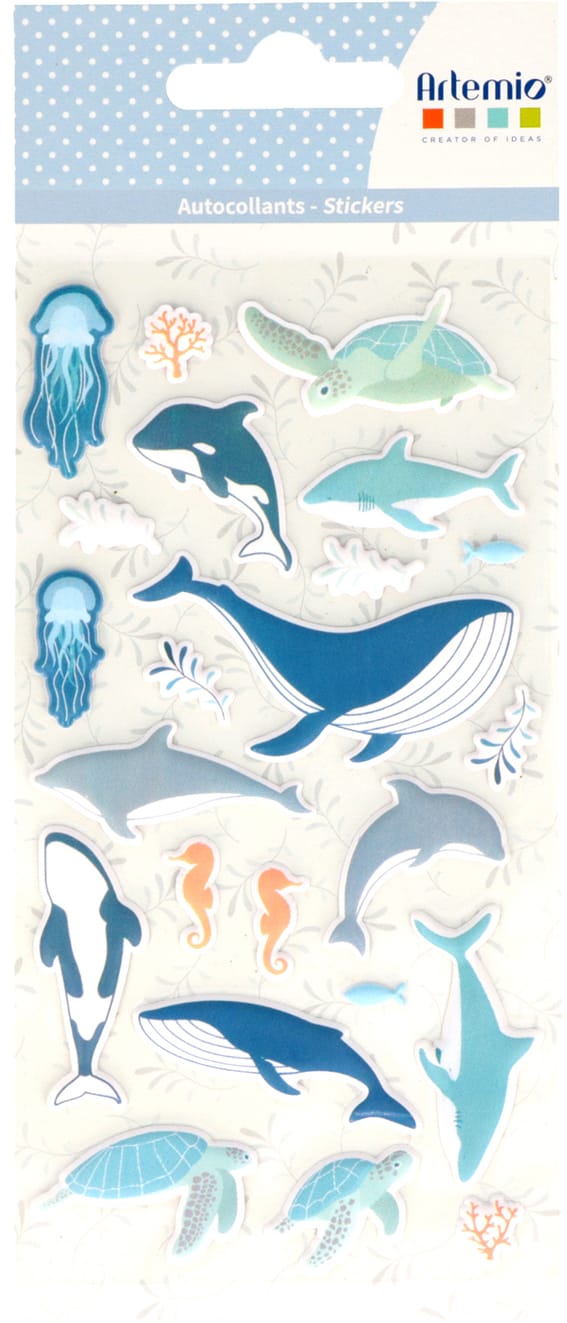 Puffies 3d dauphins - Deep sea - Artemio