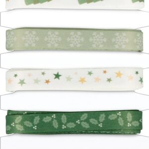 6 rubans imprimés - 1 cm X 1 m - Artemio