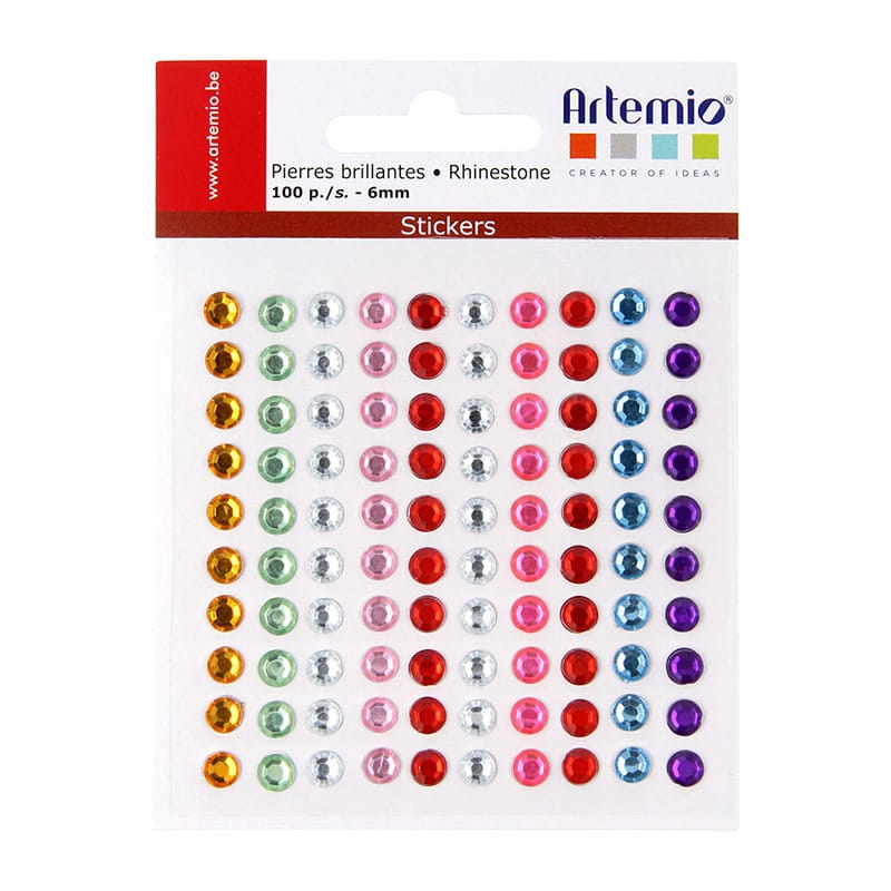 Strass ronds autocollants - Artemio