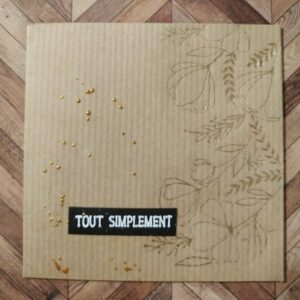 Feuille texturée kraft - 30x30 cm - Artemio