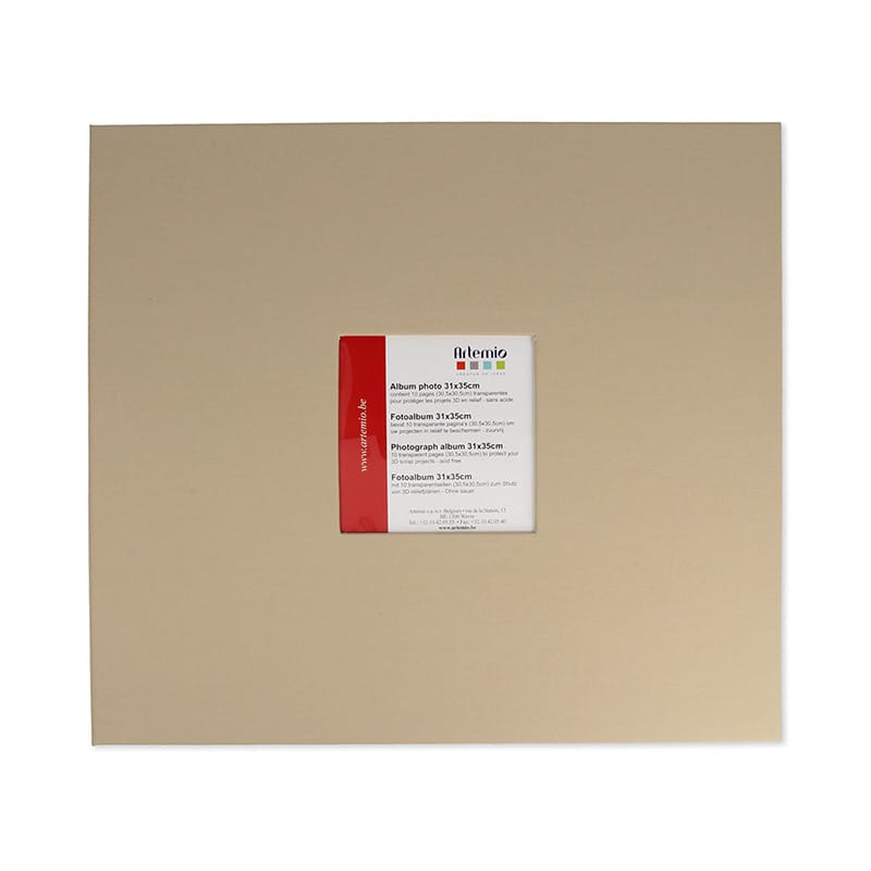 Album photo tissu beige 31x35 cm - Artemio