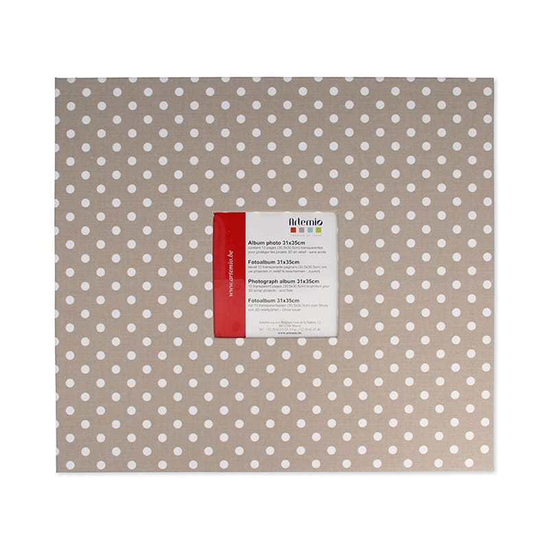 Album photo tissu beige 31x35 cm - Artemio
