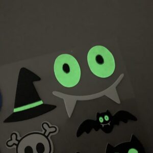60  die-cuts carton phosphorescent autocollant Halloween - Artemio