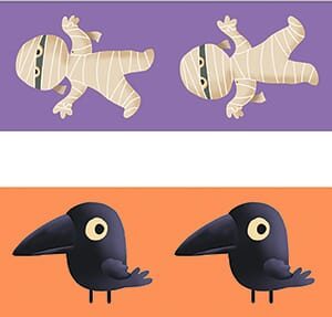 2 masking tapes Halloween - 15 mm x 5 m - Artemio