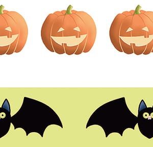 2 masking tapes Halloween - 15 mm x 5 m - Artemio