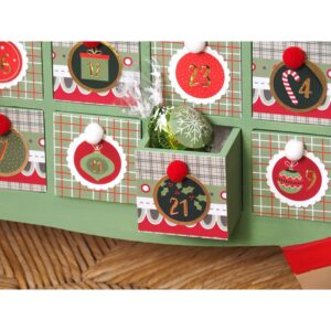 24 chiffres autocollants foil Noël - Artemio