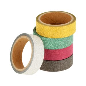 5 masking tapes pailletés 2 m - Artemio