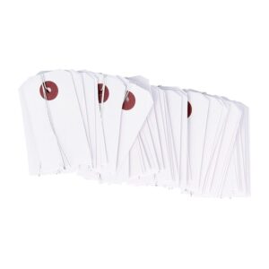 50 étiquettes blanches fil métal - 3x5.5 cm - Artemio