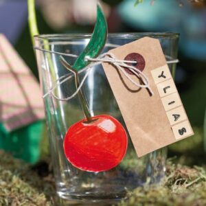 50 étiquettes kraft fil métal - 2x4 cm - Artemio
