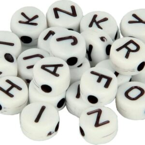 300 perles alphabet plastique 7 mm - Artemio