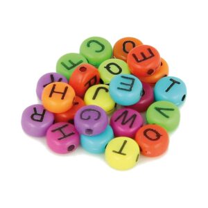 300 perles alphabet plastique 7 mm - Artemio