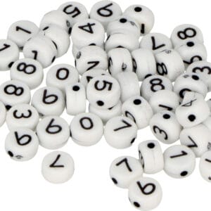 300 perles alphabet plastique 7 mm - Artemio