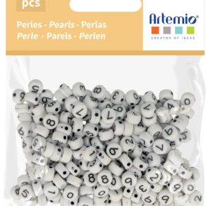 300 perles alphabet plastique 7 mm - Artemio