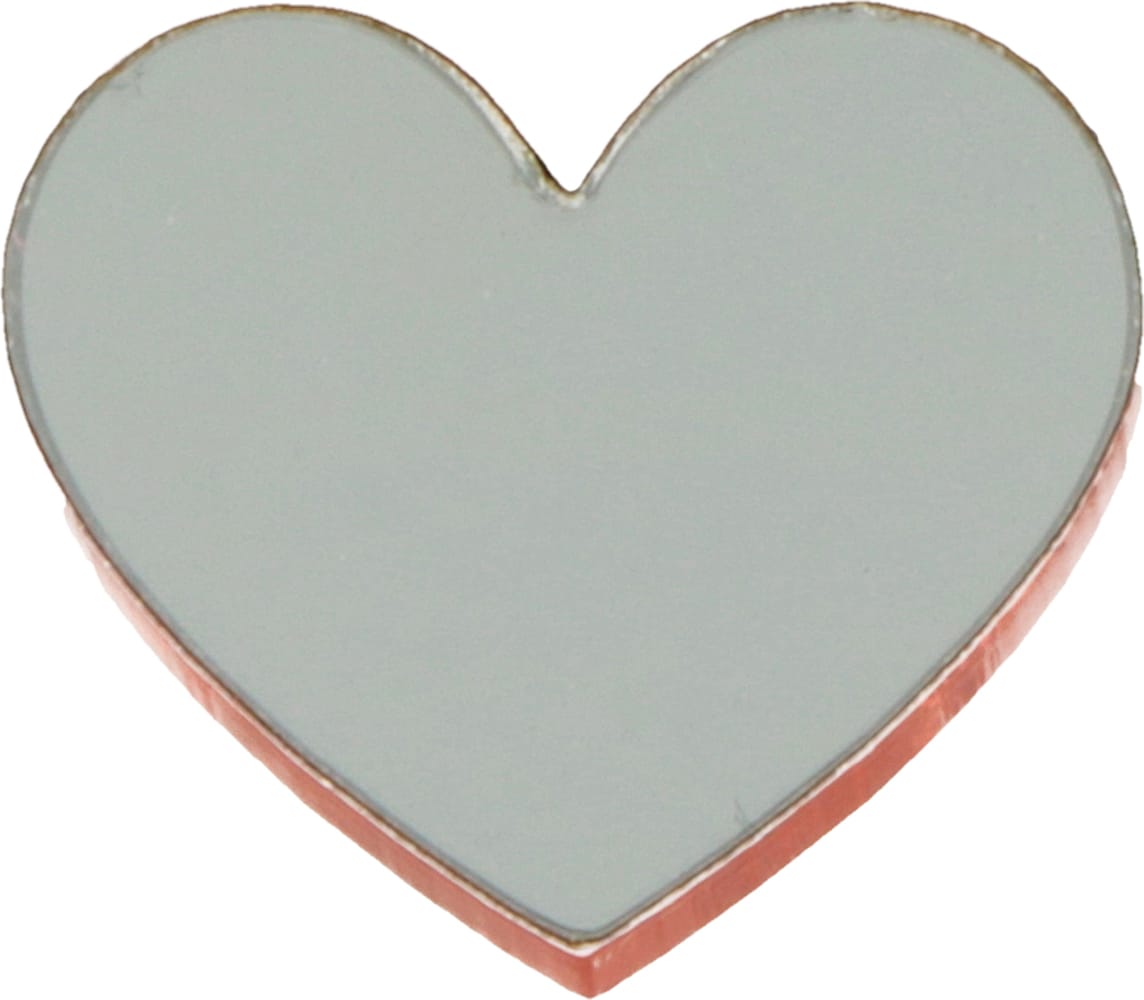 36 silhouettes coeurs bicolores miroir - Artemio
