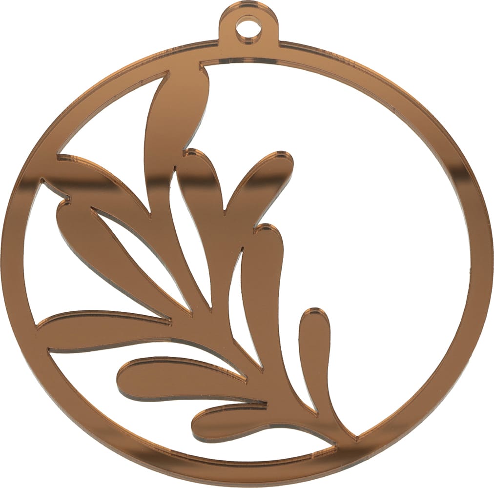 Silhouette feuille bicolore miroir - Artemio