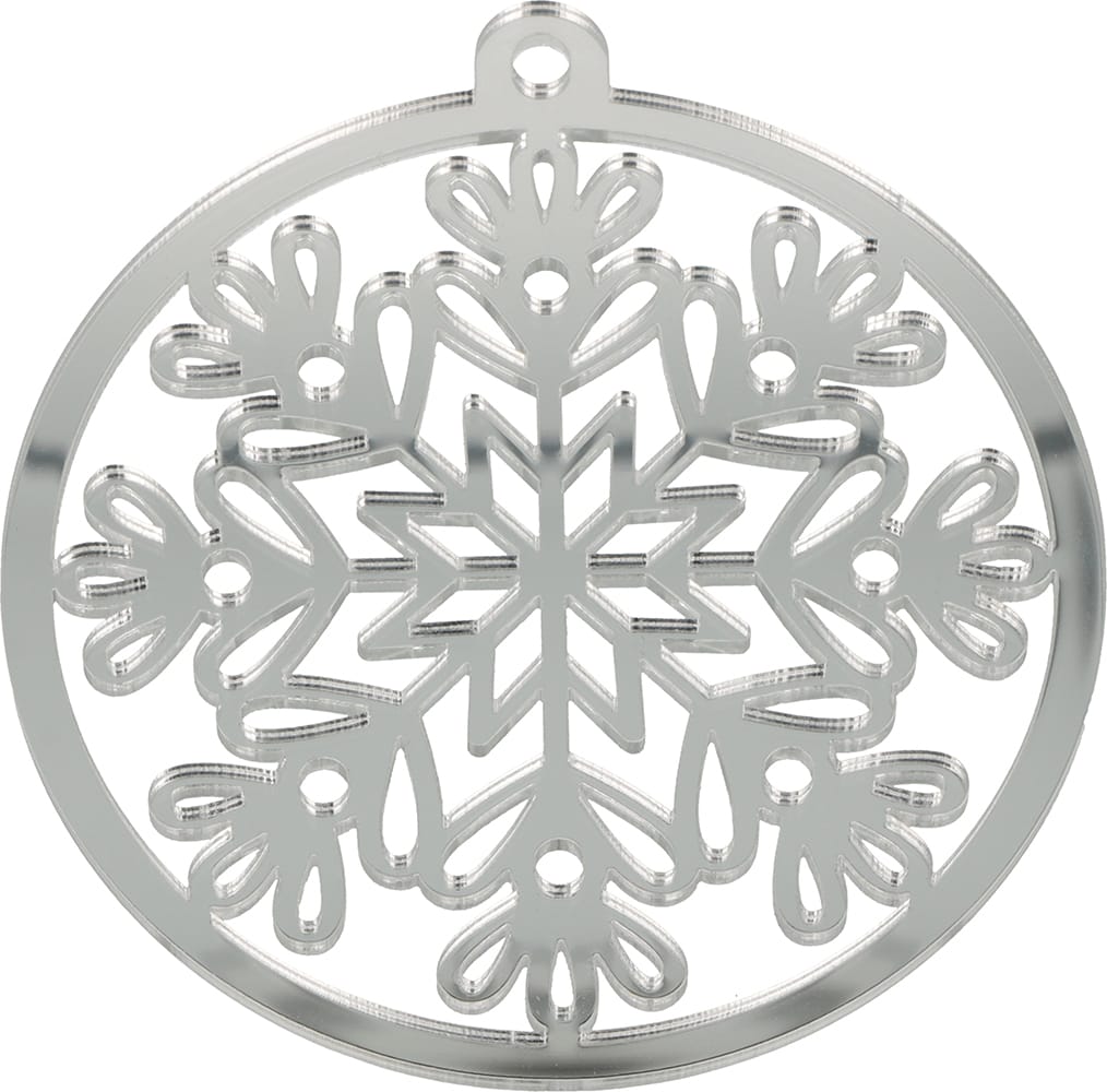 Silhouette flocon bicolore miroir - Artemio