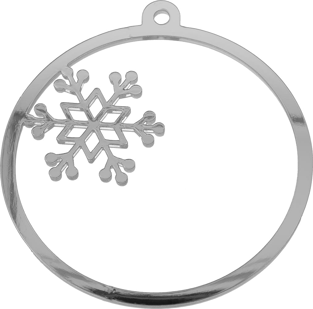 Silhouette flocon bicolore miroir - Artemio