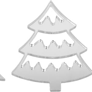 3 silhouettes sapins bicolores miroir - Artemio