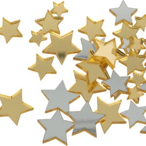 36 silhouettes étoiles bicolores miroir - Artemio
