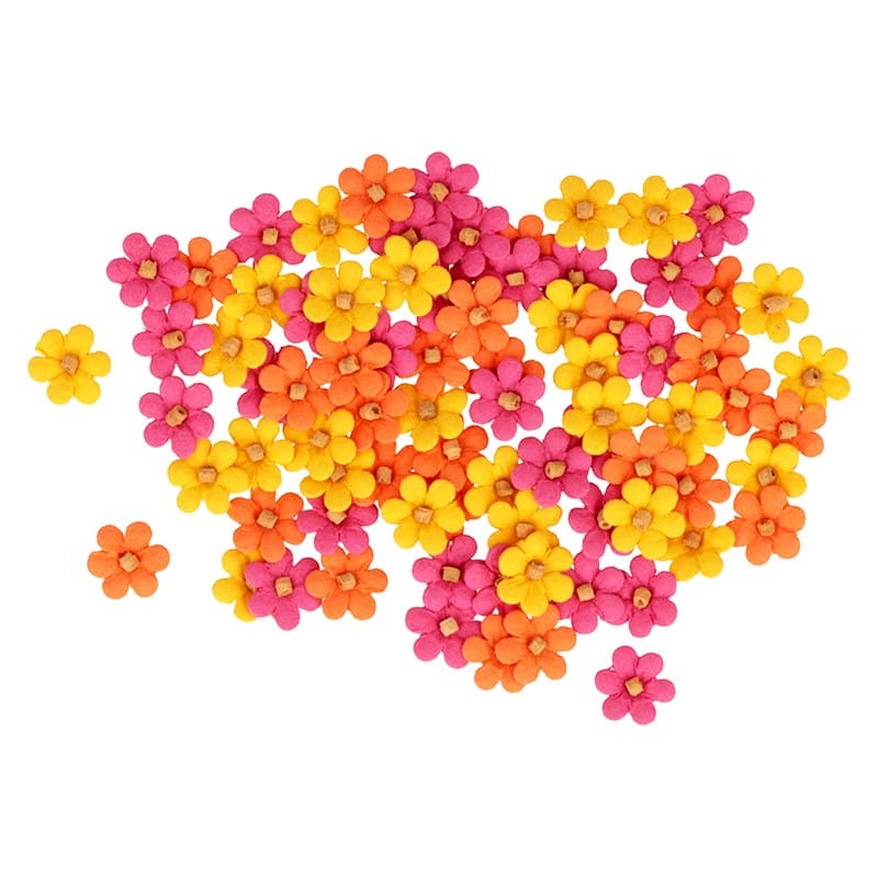 80 fleurs coton roses - Artemio