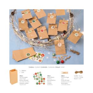 Kit kraft calendrier de l'Avent - Artemio