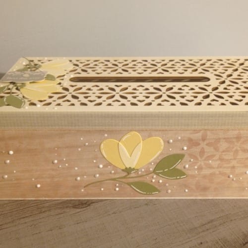 Feuille texturée chiffon - 30x30 cm - Bazzill