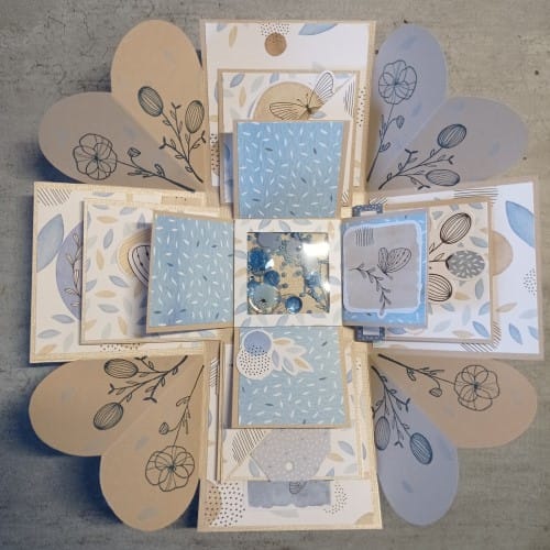 Feuille effet brillant blank check - 30x30 cm - Bazzill