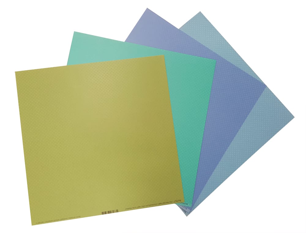 Feuille texturée Dotted surf - 30x30 cm - Bazzill