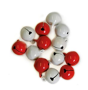 10 grelots rouge blanc - Artemio