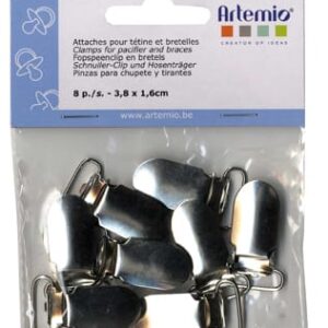 8 attaches tétine bretelles - 3.8x1.6 cm – Artemio
