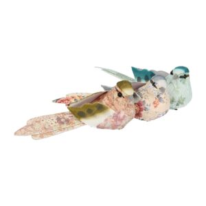 3 oiseaux papier couleur sur pince - 10x4 cm - Artemio