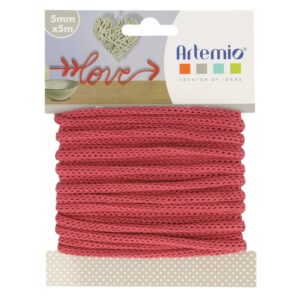 Fil tricotin bordeaux- 5 m X 5 mm - Artemio