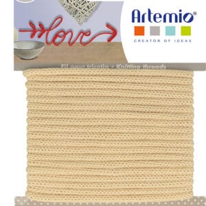 Fil tricotin vanille - 5 m X 5 mm - Artemio