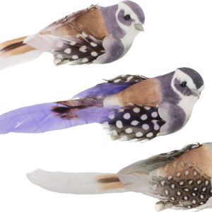 6 oiseaux rouges sur pince 11x3,5x3,5 cm - Artemio